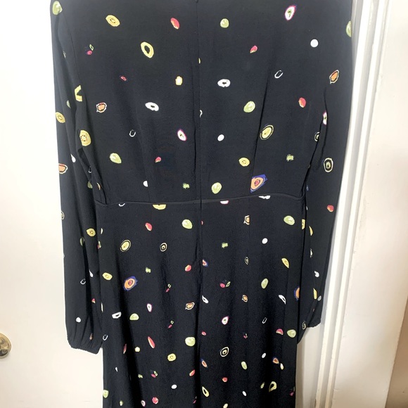NWT Diane Von Furstenberg Andrea Dress in Polka Dot Agate / Black Sz. 6 - Picture 6 of 10
